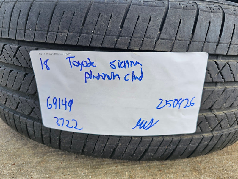 18" Toyota Sienna XSE OEM 69149 wheels rims Camry Avalon Lexus 2024 2025 2026 Texas Truck Tire