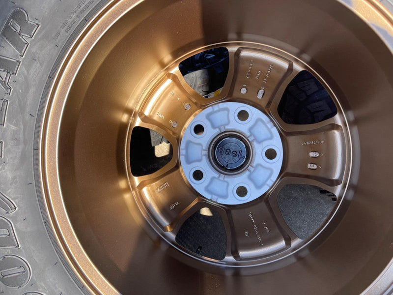 (5) 17" Jeep Wrangler Rubicon OEM 96226 wheels rims Gladiator GOODYEAR 33" NEW Texas Truck Tire