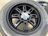 20" Toyota Tundra Sequoia T FORCE TSS TRD OEM black wheels rims 5x150 PIRELLI Texas Truck Tire