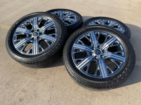 22" Toyota Tundra Sequoia OEM wheels rims 75282 Land Cruiser GX550 CAPSTONE Texas Truck Tire