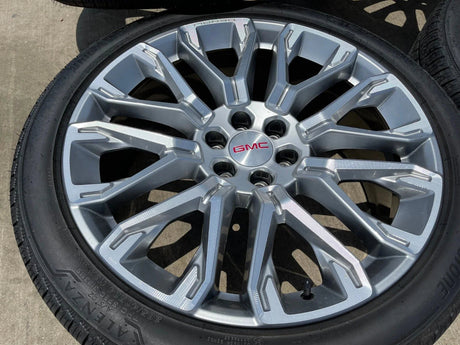 24" GMC Yukon Sierra DENALI OEM wheels rims tires 2022 2023 2024 2025 2026 NEW Texas Truck Tire