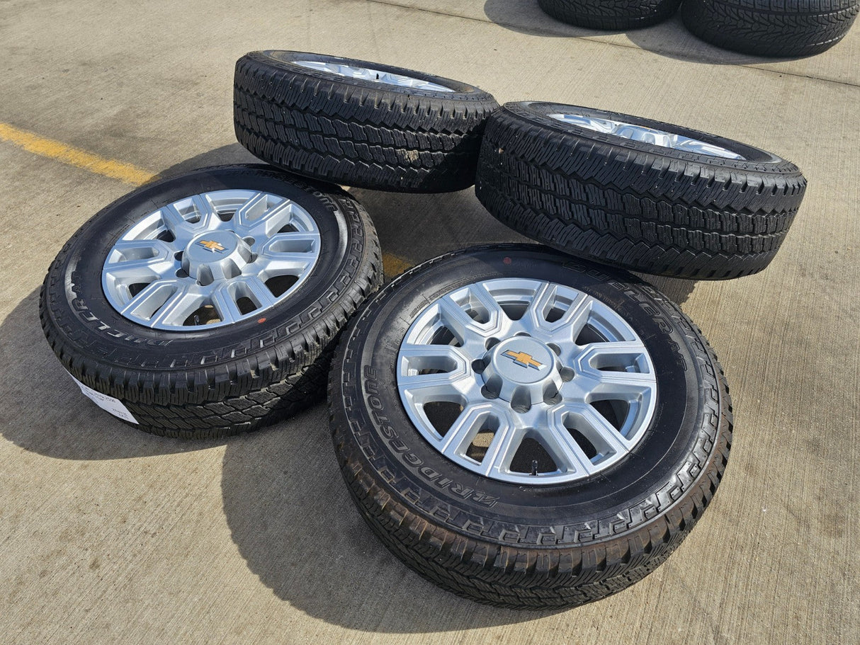 20" GMC Sierra AT4 2500 3500 OEM wheels rims 5950 Silverado BRIDGESTONE DUELER Texas Truck Tire