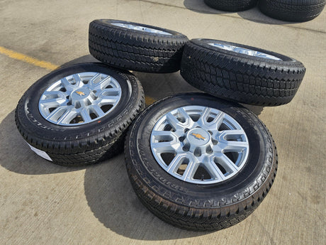 20" GMC Sierra AT4 2500 3500 OEM wheels rims 5950 Silverado BRIDGESTONE DUELER Texas Truck Tire