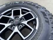 17" Jeep Wrangler Rubicon OEM 95730 9327 wheels rims Gladiator FALKEN MT 33" NEW Texas Truck Tire