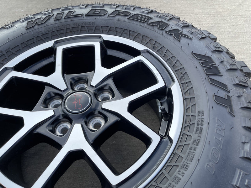 17" Jeep Wrangler Rubicon OEM 95730 9327 wheels rims Gladiator FALKEN MT 33" NEW Texas Truck Tire