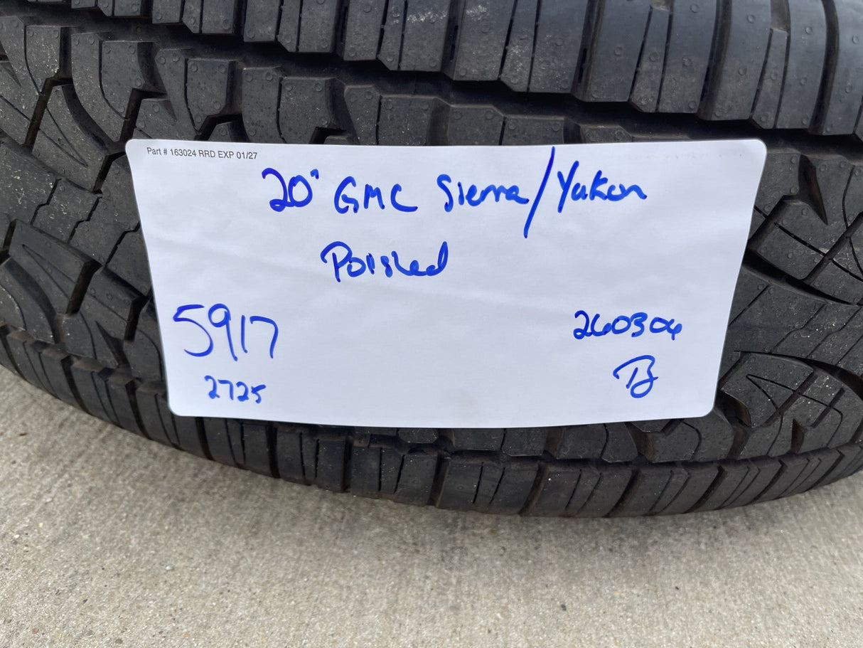 20" GMC Sierra Yukon Denali OEM 5917 wheels rims Chevy 2022 2023 2025 2026 NEW Texas Truck Tire