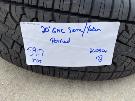 20" GMC Sierra Yukon Denali OEM 5917 wheels rims Chevy 2022 2023 2025 2026 NEW Texas Truck Tire