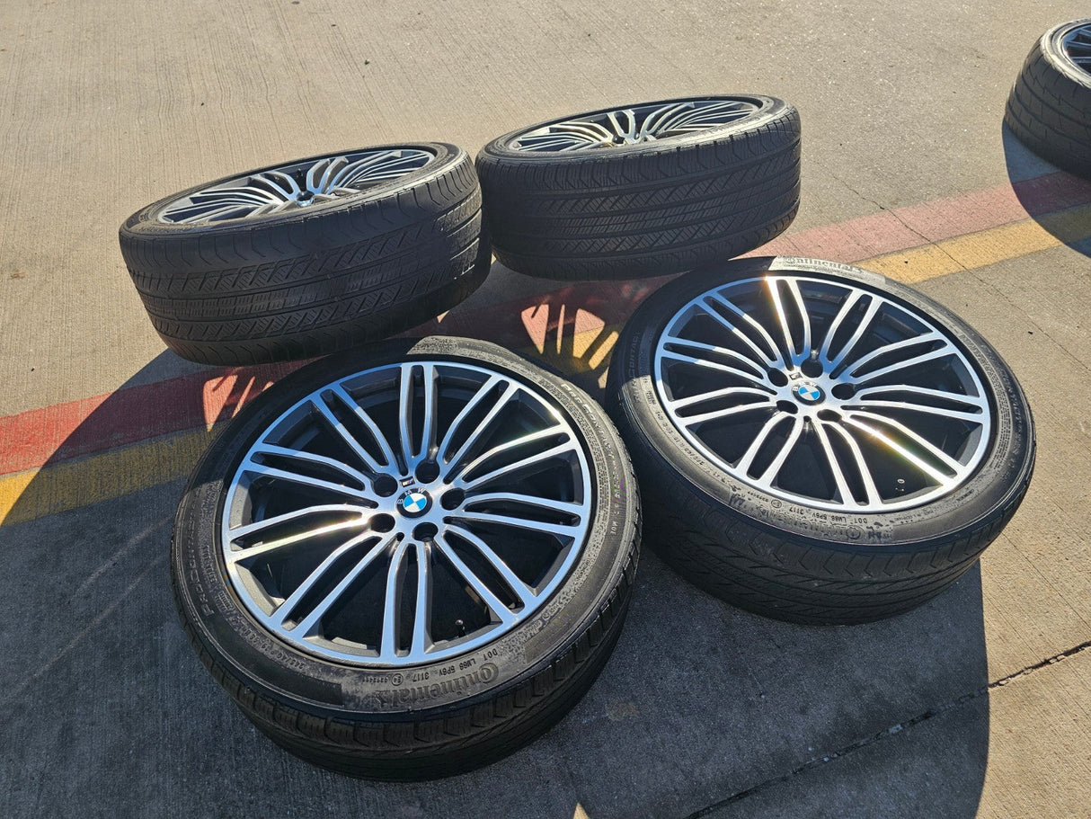 19" BMW 530i 540i 530e M550i 4 5 6 7 OEM 86328 Series wheels rims Style 664M Texas Truck Tire