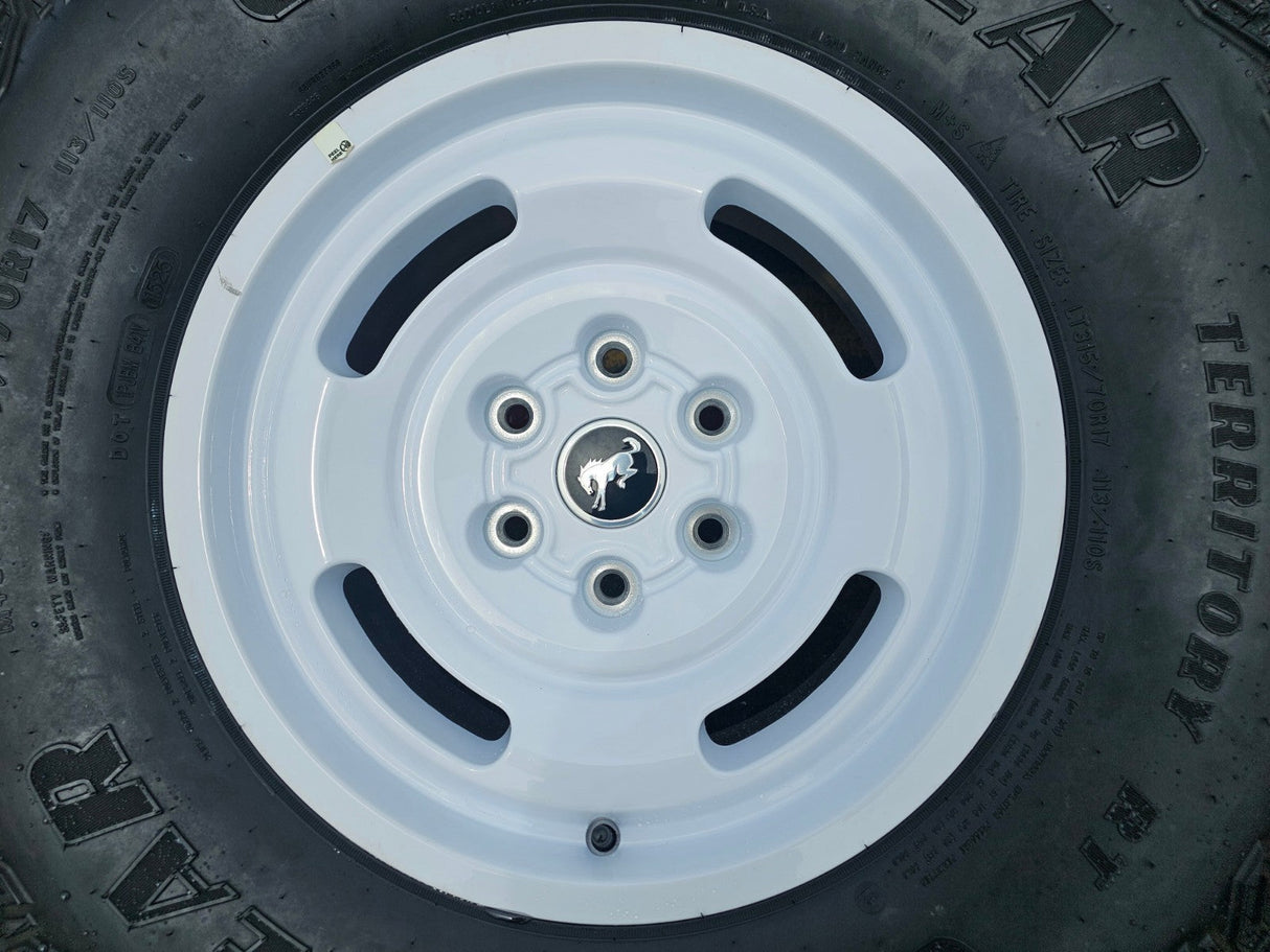 17" Ford Bronco HERITAGE Stroppe Edition 10463 OEM wheels rims white 2025 2026 Texas Truck Tire