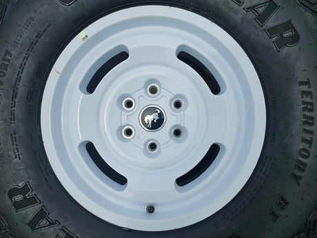 17" Ford Bronco HERITAGE Stroppe Edition 10463 OEM wheels rims white 2025 2026 Texas Truck Tire
