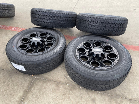 20" Ford F-250 F-350 OEM black Lariat 10299 10484 wheels rims 2024 2025 2026 Texas Truck Tire