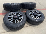 20" GMC Sierra AT4 2500 3500 OEM wheels rims 5950 Silverado COOPER RUGGED TREK Texas Truck Tire