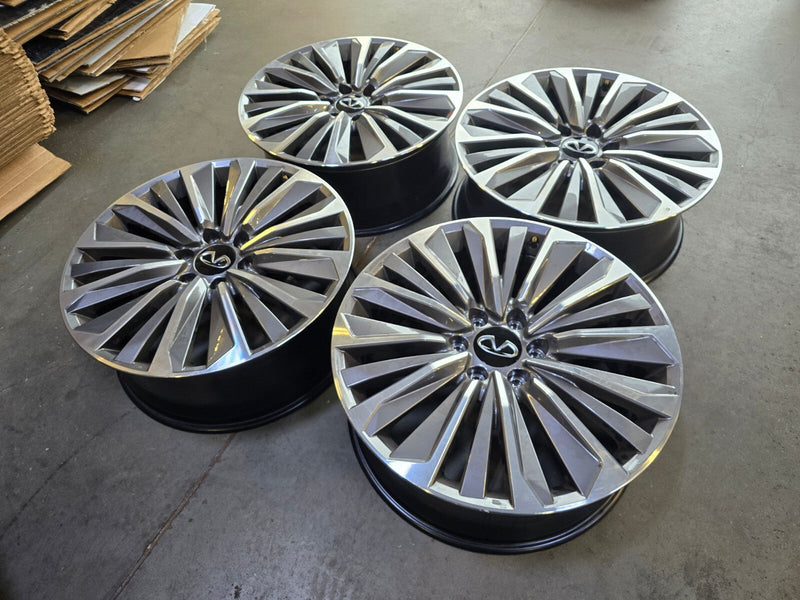 22" Infiniti QX80 QX56 Nissan Titan Armada OEM 94236 wheels rims 2025 2026 2027 Texas Truck Tire