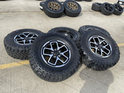 17" Jeep Wrangler Rubicon OEM 95730 9327 wheels rims Gladiator FALKEN MT 33" NEW Texas Truck Tire
