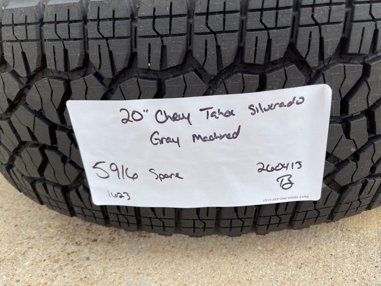 20" Chevy Silverado 1500 Tahoe Suburban OEM 5915 5916 wheel rim tire spare Texas Truck Tire
