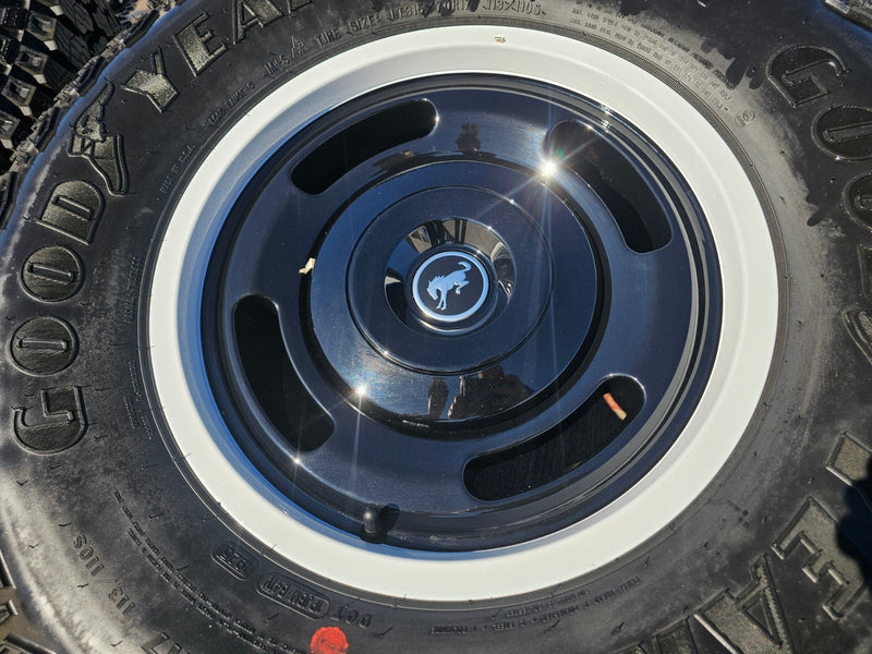 17" Ford Bronco HERITAGE Edition wheels rims white 2025 2026 GOODYEAR 35" NEW Texas Truck Tire