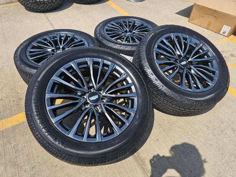 22" Cadillac Escalade V Platinum OEM 4883 95479 wheels rims MICHELIN NEW Texas Truck Tire