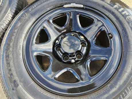 17" Chevy Tahoe PPV OEM Police Package 8111 wheels rims tires FIRESTONE Texas Truck Tire