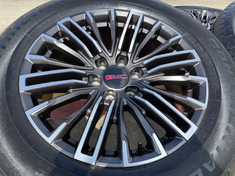 20" GMC Sierra Yukon Chevy Silverado OEM wheels rims 2024 2025 2026 NEW Texas Truck Tire