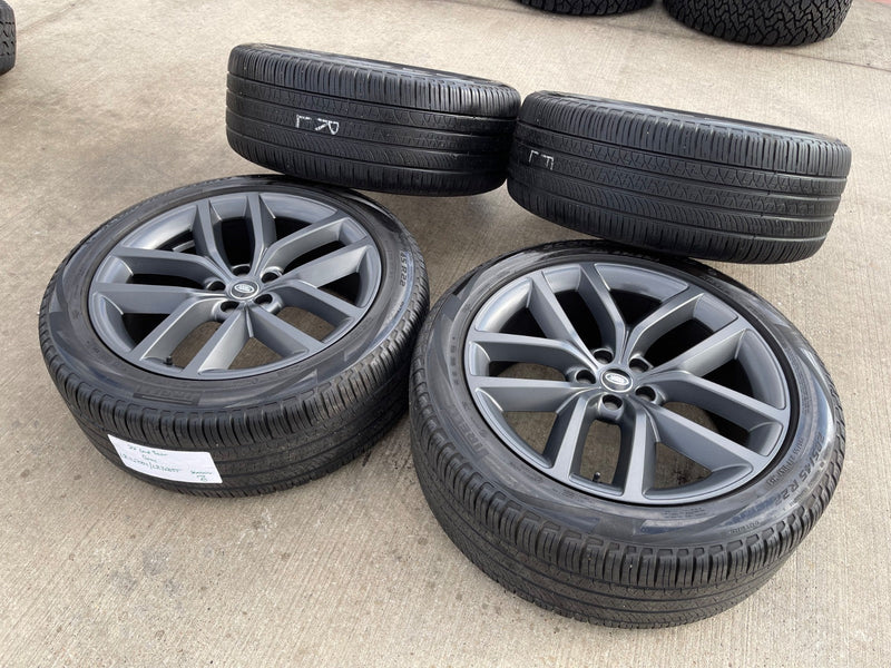 22" Land Rover DEFENDER OEM wheels rims 72385 Range tires GRAY 2023 2024 2025 Texas Truck Tire