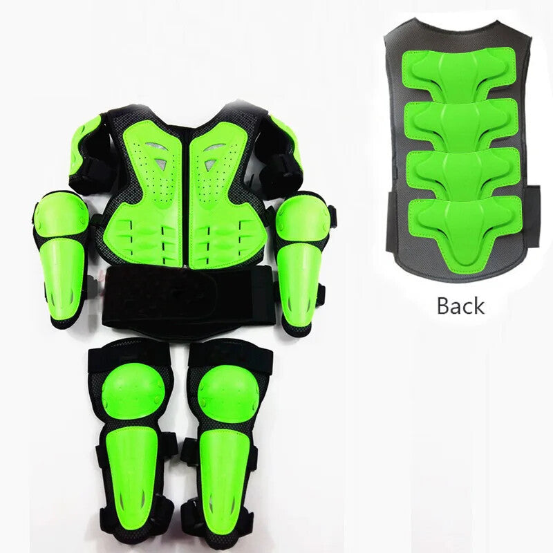Kids Motocross Body Armor Back Protector Ride-On Horse Toy for Ages 4-15 Years