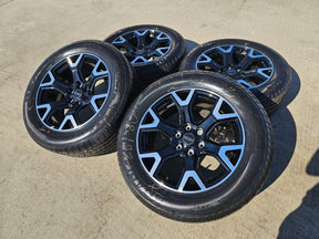 20" Jeep Grand Wagoneer Dodge Ram 1500 OEM black 9296 wheels rims 2025 2026 NEW Texas Truck Tire
