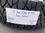 18" Ford F-250 F-350 OEM TREMOR rims wheels 10482 tires BFG KO3 A/T 33" NEW Texas Truck Tire