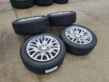 22" GMC Sierra Yukon DENALI Silverado OEM 5921 wheels rims 2024 2025 2026 NEW Texas Truck Tire