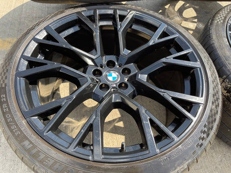 21" + 22" BMW OEM X5M X6M Series OEM 86244 86243 wheels rims MICHELIN Texas Truck Tire