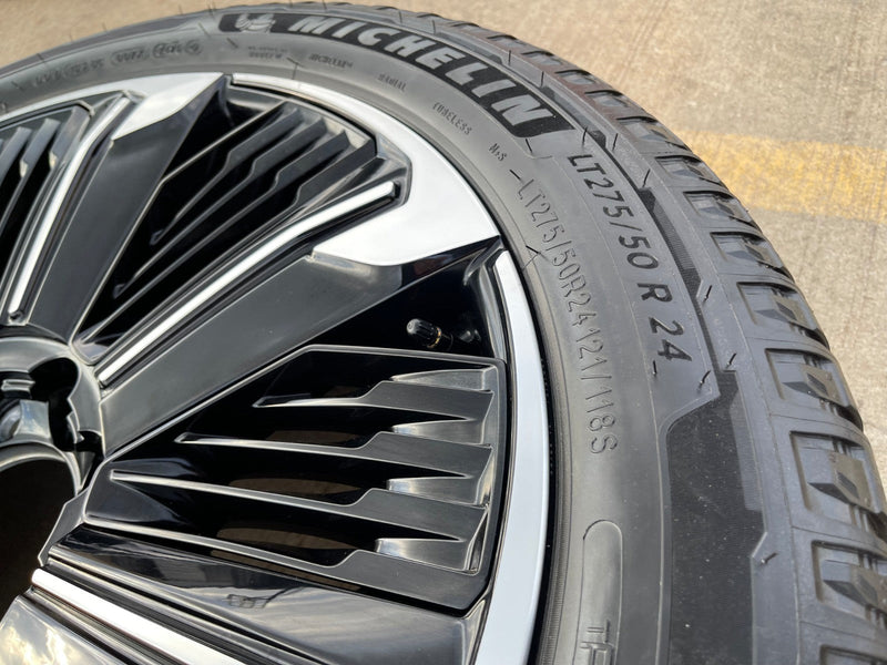 24" Cadillac Escalade IQ EV OEM 8x165 wheel rim Hummer 2500 2025 MICHELIN NEW Texas Truck Tire