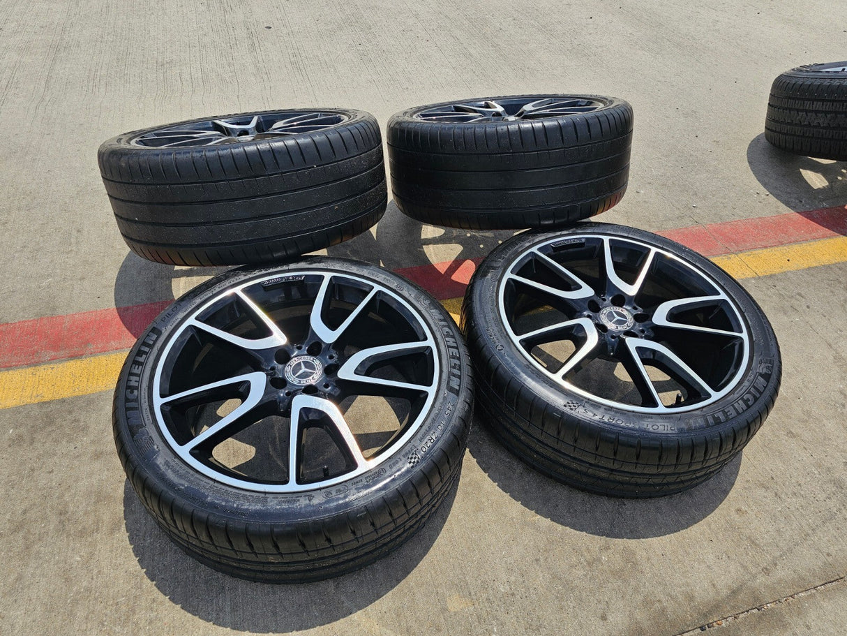 20" Mercedes E43 E53 E400 AMG S580 S65 S63 OEM 85543 85544 wheels rims Texas Truck Tire