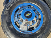 17" Chevy Silverado GMC Sierra 3500 Dually simulator rims wheels OEM 8094 tires Texas Truck Tire