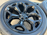 22" Dodge Ram 1500 OEM Laramie rims wheels tires 2685 black NEW Texas Truck Tire