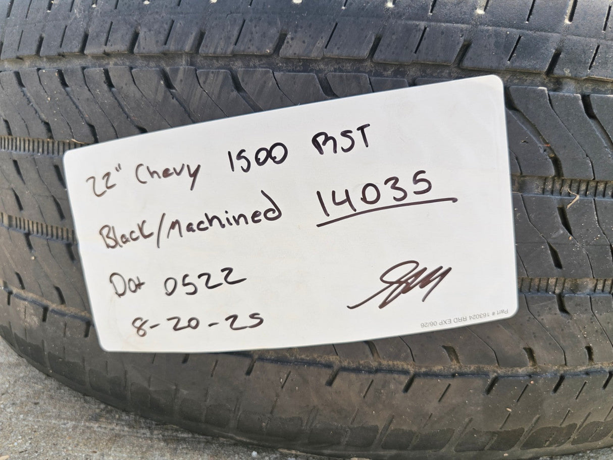 22" Chevy Tahoe Suburban RST OEM 14035 wheels rims Silverado 2023 2024 2025 2026 Texas Truck Tire