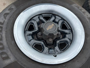 14" Chevy C1500 Blazer Old School Chevy wheels rims GMC tires 5x120 5x4.75 Texas Truck Tire