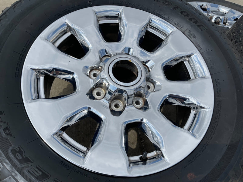 20" Ford F-250 King Ranch Lariat OEM 10100 rims wheels CHROME BRIDGESTONE Texas Truck Tire