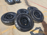 (5) 17" AEV Jeep Wrangler Rubicon OEM Salta wheels rims Gladiator BFG 37" NEW Texas Truck Tire