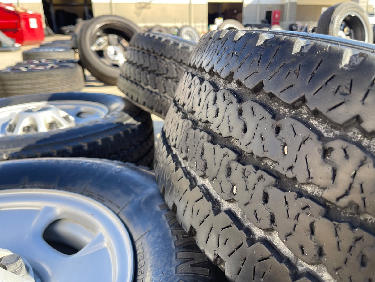 17" Chevy Silverado GMC Sierra 2500 OEM 8095 wheels rims FIRESTONE A/T Texas Truck Tire