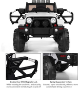 12V Electric Jeep Ride-On Car with Parental Remote Control and MP3 Player for Kids