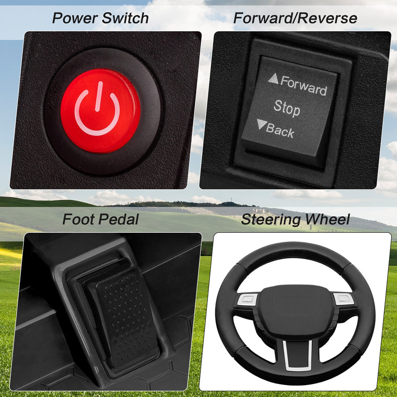 12V Battery-Powered Kids Ride-On Off-Road Truck Toy with Parent Remote Control