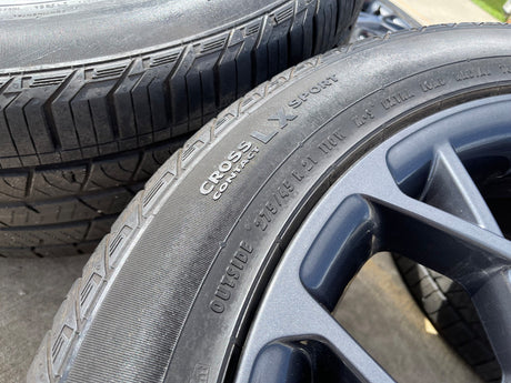 21" Jeep Grand Cherokee L OEM wheels rims 9291 Durango tires CONTINENTAL Texas Truck Tire