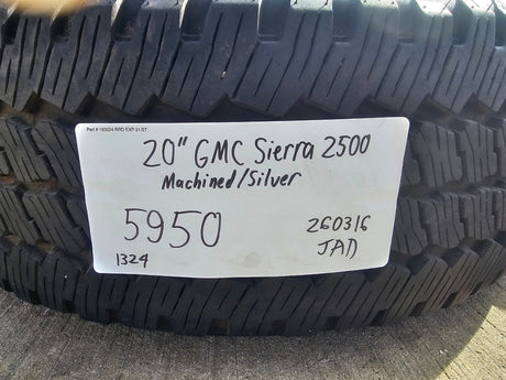 20" GMC Sierra AT4 2500 3500 OEM wheels rims 5950 Silverado BRIDGESTONE DUELER Texas Truck Tire