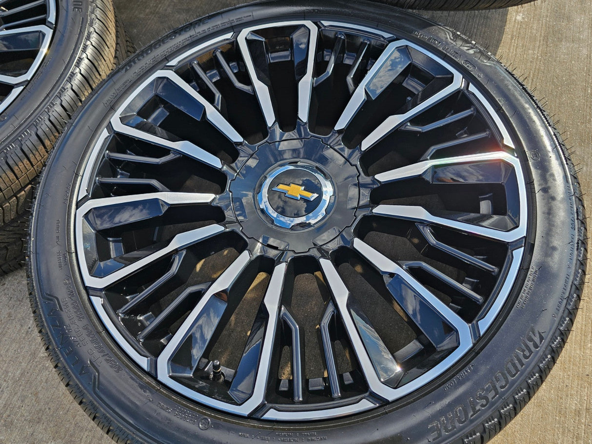 24" Chevy Tahoe Suburban Silverado OEM High Country wheels rims 2025 2026 NEW Texas Truck Tire