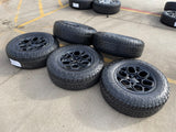 (5) 18" AEV SALTA GMC Sierra AT4X Chevy Silverado OEM rims wheels TOYO A/T3 Texas Truck Tire
