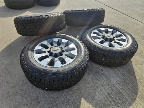 20" Chevy Silverado GMC Sierra AT4 2500 3500 OEM 5960 5947 wheels rims NEW Texas Truck Tire