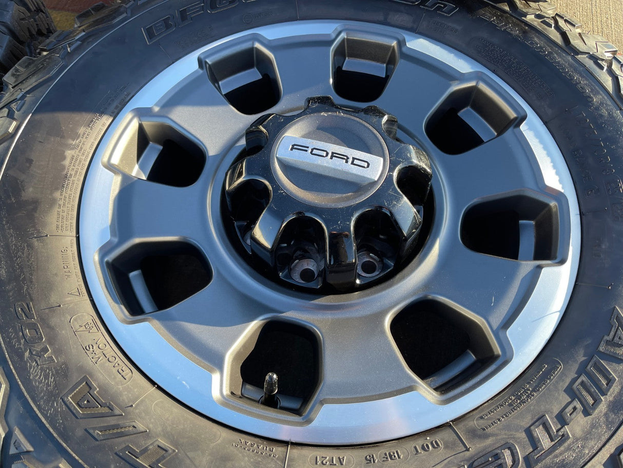 18" Ford F-250 F-350 OEM TREMOR rims wheels 10482 BFG KO2 A/T Texas Truck Tire