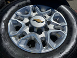 18" Chevy Silverado 2500 3500 OEM 5959 wheels rims 2021 2022 2023 2024 2025 Texas Truck Tire
