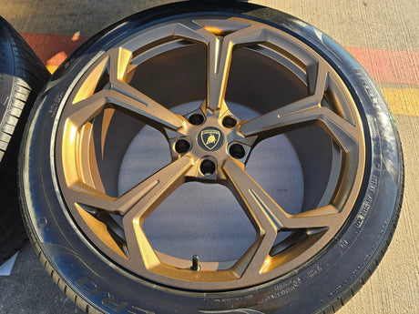 22" Lamborghini Urus OEM wheels rims Taigete 2022 2023 2024 2025 2026 BRONZE Texas Truck Tire