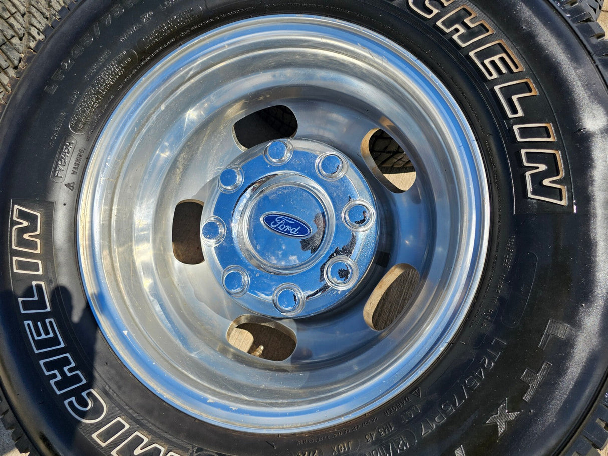 17" Ford F-350 Dually OEM 10477 10478 rims wheels 2023 2024 2025 2026 MICHELIN Texas Truck Tire