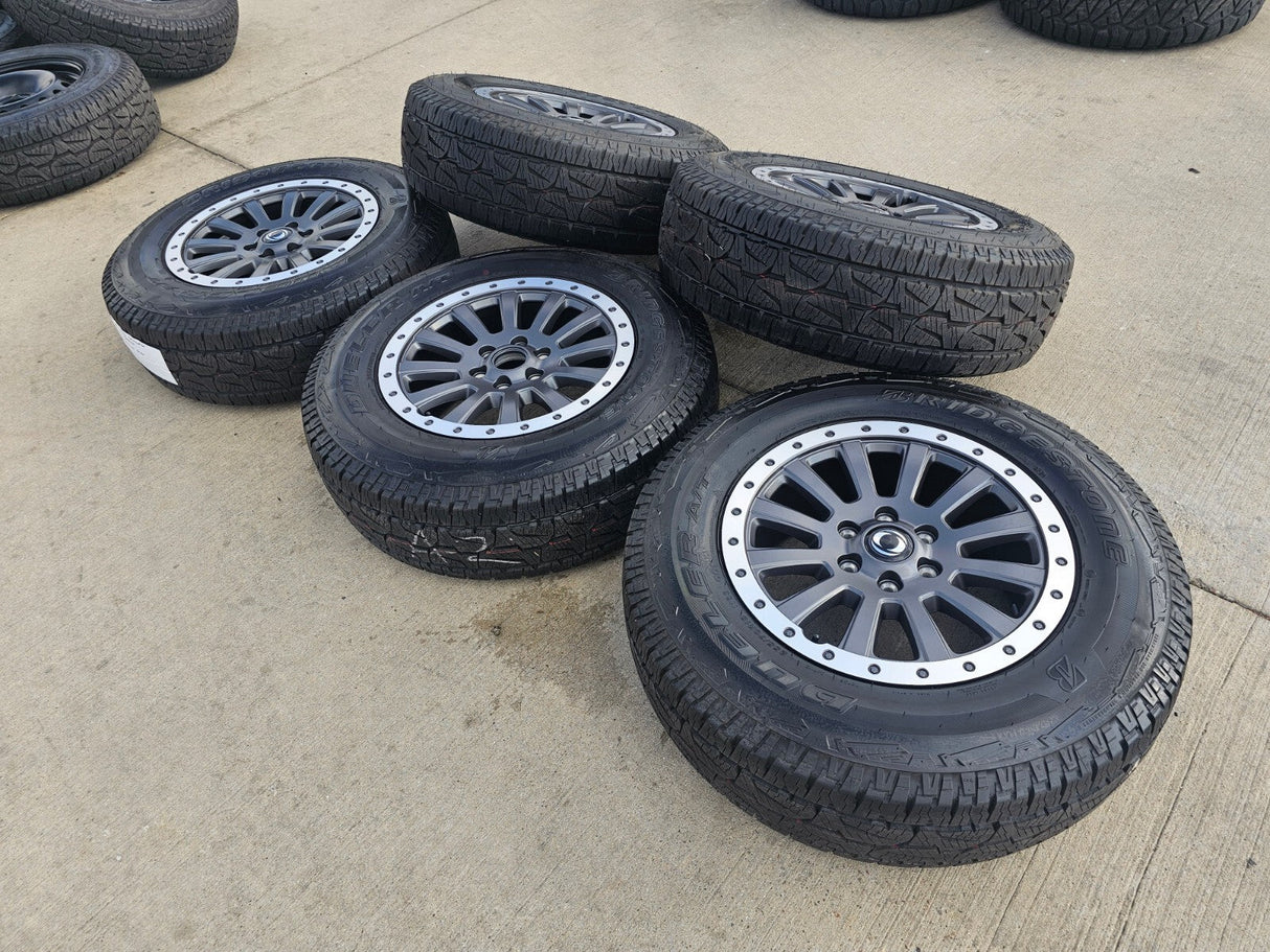 (4) 18" INEOS Grenadier OEM wheels rims tires beadlock 2023 2024 2025 2026 NEW Texas Truck Tire